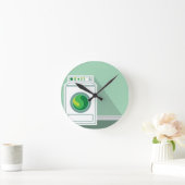 Horloge Ronde Lave-linge Salle de blanchisserie (Maison)