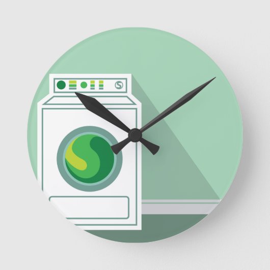 Horloge Ronde Lave-linge Salle de blanchisserie (Recto)