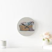 Horloge Ronde Lave-linge Sur Clothesline (Maison)