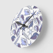 Horloge Ronde Lavendar (Angle)