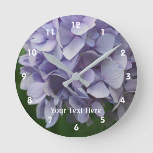 Horloge Ronde Lavender Hydrangea