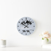 Horloge Ronde L'aventure attend l'ours des bois (Maison)