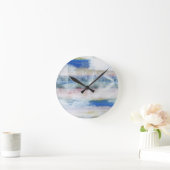 Horloge Ronde Laver blanc II (Maison)