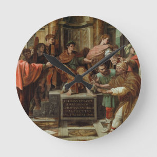 Horloge Ronde L'aveuglement d'Elymas (bande dessinée pour le