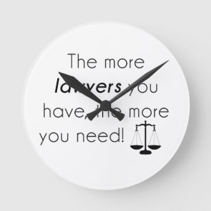 Horloge Ronde Lawyer humour