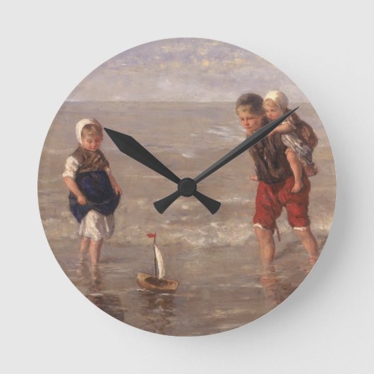 Horloge Ronde Le bateau à jouets (Recto)