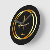 Horloge Ronde Le Chalice flamboyant (Angle)