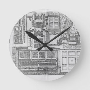 Horloge Ronde Le château, les jardins et la partie du parc chez