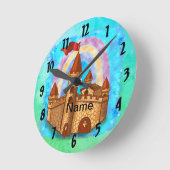 Horloge Ronde Le château Rainbow (Angle)