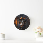 Horloge Ronde Le chien bernois Spooktacular : Un Howl-o-Ween d'H (Maison)