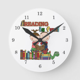 Horloge Ronde Le chiffre lecture de bâton d'enfants est