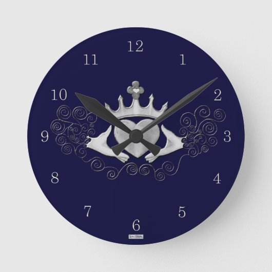 Horloge Ronde Le Claddagh (Argent) (Recto)