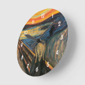 Horloge Ronde Le cri perçant d'Edvard Munch (Angle)