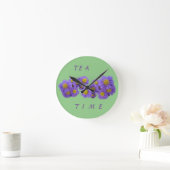 Horloge Ronde Le Daisy Cust de Michaelmas. Green Acrylic Wall Cl (Maison)