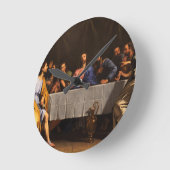 Horloge Ronde Le dernier dîner par Philippe de Champaigne (1648) (Angle)