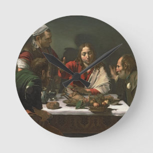 Horloge Ronde Le dîner chez Emmaus, 1601 (huile et tempera)