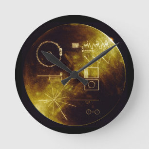 Horloge Ronde Le disque d'or de Voyager