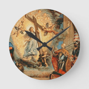 Horloge Ronde Le doge Grimani se mettant à genoux avant la foi