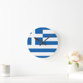 Horloge Ronde Le Drapeau de Grèce (Maison)