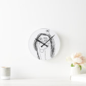 Horloge Ronde Le Drawing de Your Child (Maison)