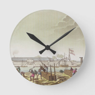 Horloge Ronde Le fort à Batavia avec les enregistreurs