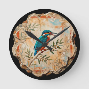 Horloge Ronde Le fragment de l'Alcyon : Messager azur de Pompéi 