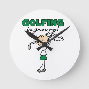 Horloge Ronde Le golf est super