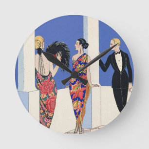 Horloge Ronde Le goût de Shawls, 1922 (copie de pochoir)