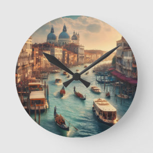 Horloge Ronde Le Grand Canal à Venise Italie Voyage