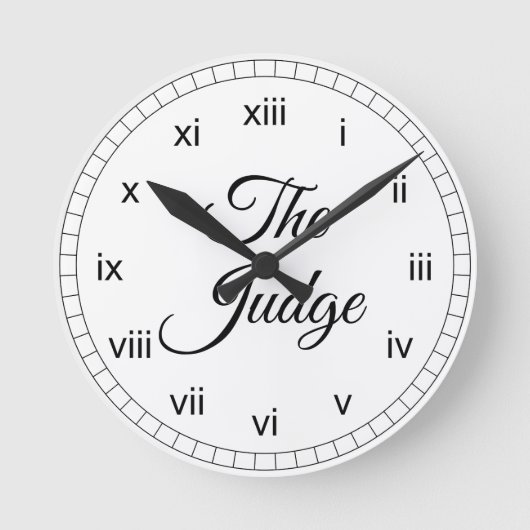 Horloge Ronde Le Juge (Recto)