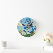 Horloge Ronde Le lapin en colère  (Maison)