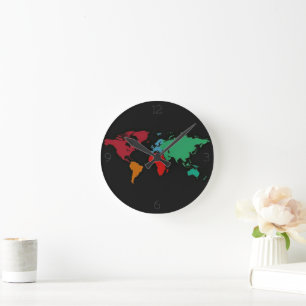 Horloge Ronde Le monde