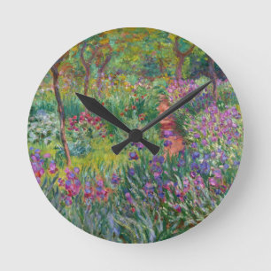 Horloge Ronde le monet fleurit le cru le-iris-jardin-à-giverny