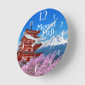 Horloge Ronde Le Mont Fuji (Angle)