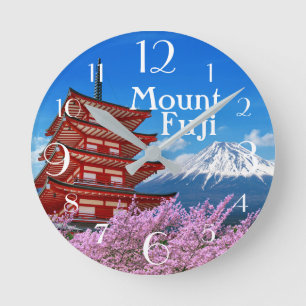 Horloge Ronde Le Mont Fuji