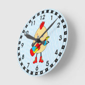 Horloge Ronde Le musicien de rock Egghead (Angle)