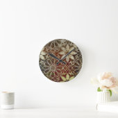 Horloge Ronde Le mystique couvre de tuiles II (Maison)