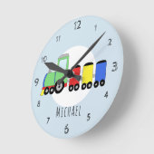 Horloge Ronde Le nom de Nursery (Angle)