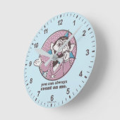 Horloge Ronde Le nombre | Vous Pouvez Toujours Compter Sur Moi (Angle)