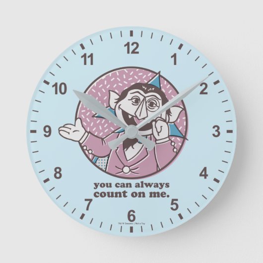 Horloge Ronde Le nombre | Vous Pouvez Toujours Compter Sur Moi (Recto)