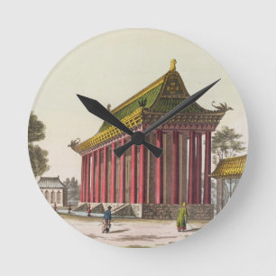Horloge Ronde "Le palais européen" au Yuen-Ming-Yuan, illustrat