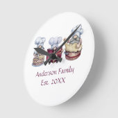 Horloge Ronde Le poison de Baking Gnomes (Angle)