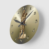 Horloge Ronde Le poison de Tiny Tim Christmas (Angle)