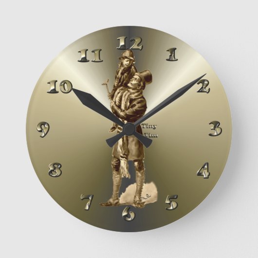 Horloge Ronde Le poison de Tiny Tim Christmas (Recto)