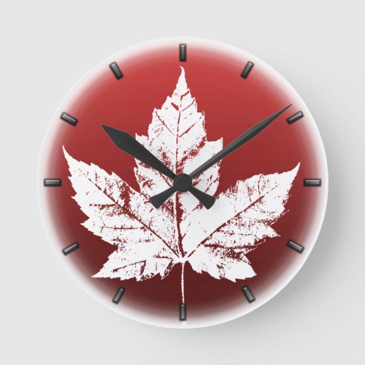 Horloge Ronde Le poison de Wall Clock Cool Canada (Recto)
