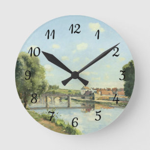 Horloge Ronde Le Pont Du Chemin De Fer Camille Pissarro