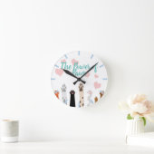 Horloge Ronde Le pouvoir des pattes (Maison)