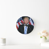 Horloge Ronde Le Président Donald Trump (Maison)