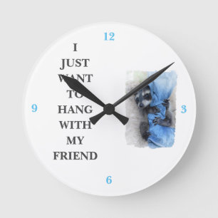 Horloge Ronde Le raton laveur