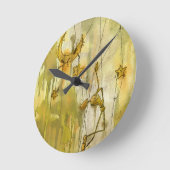 Horloge Ronde Le rêve d'une marionnette de la lune et des (Angle)